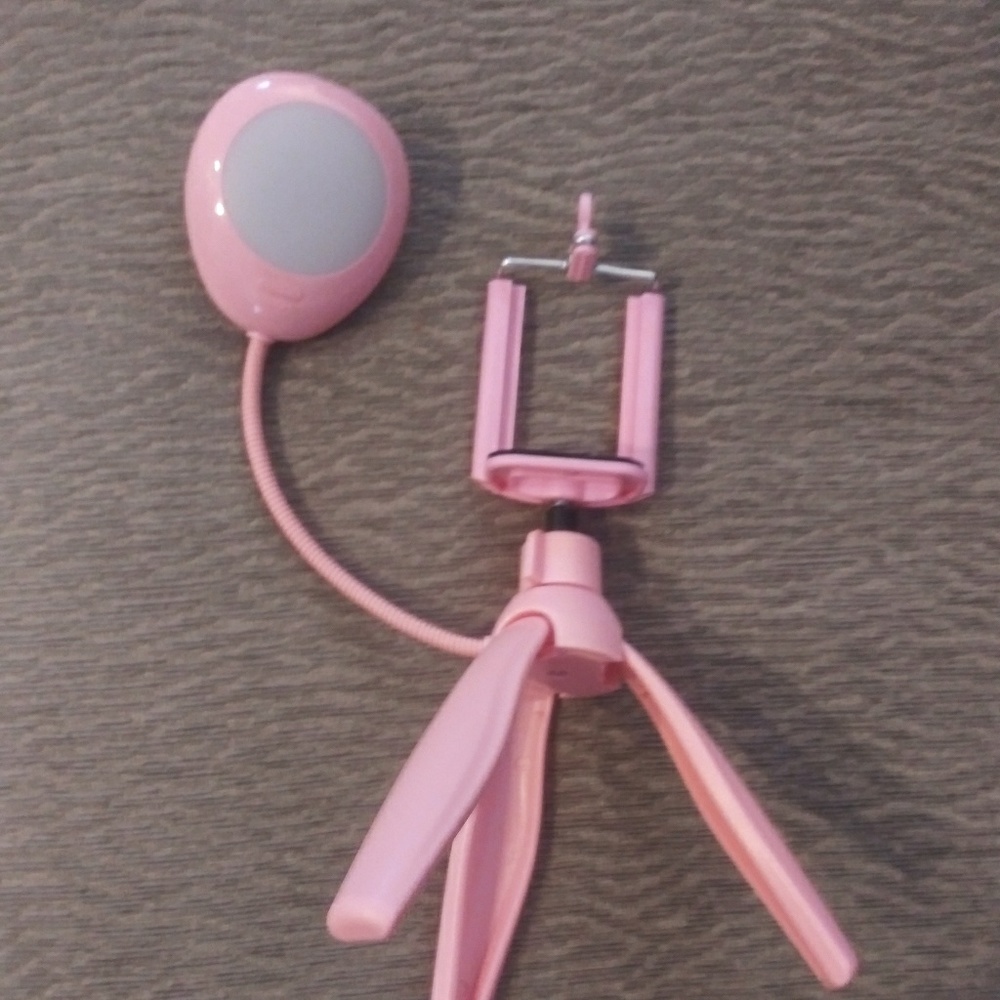 Pink selfie stand